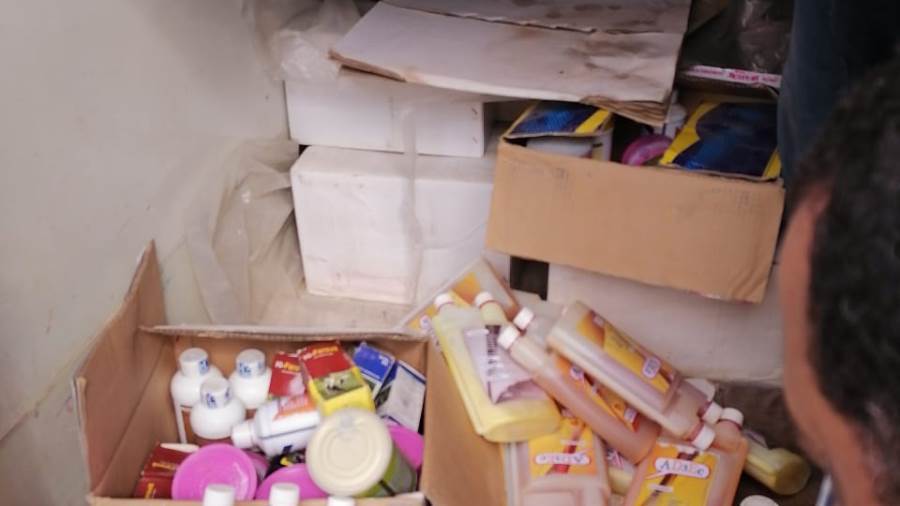 جانب من المضبوطات