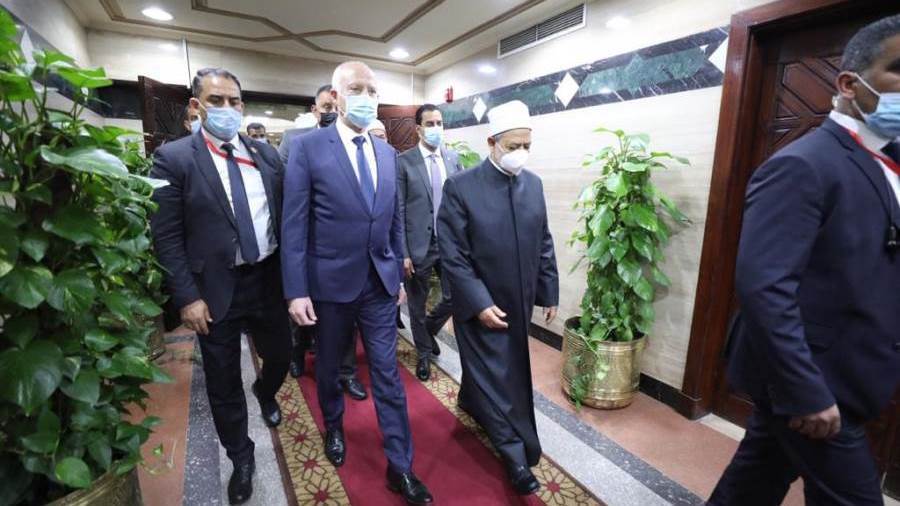الإمام الأكبر يستقبل الرئيس التونسي