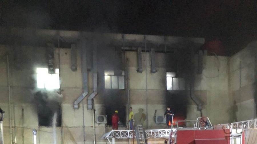 بوابة روز اليوسف العراق وفاة و11 حالة اختناق على الأقل بحريق داخل مستشفى في بغداد