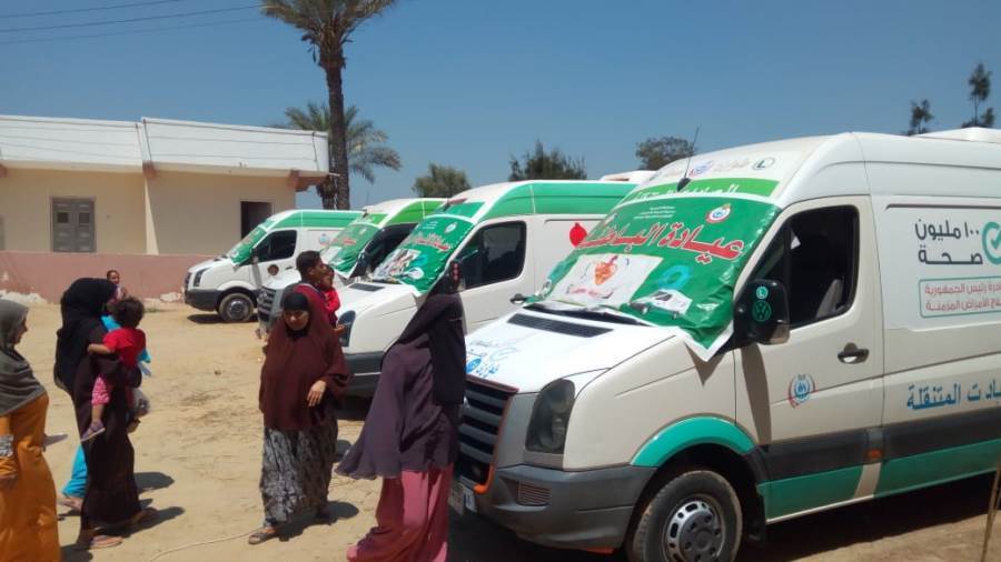 استمرار أعمال القوافل الطبية بقرى البحيرة