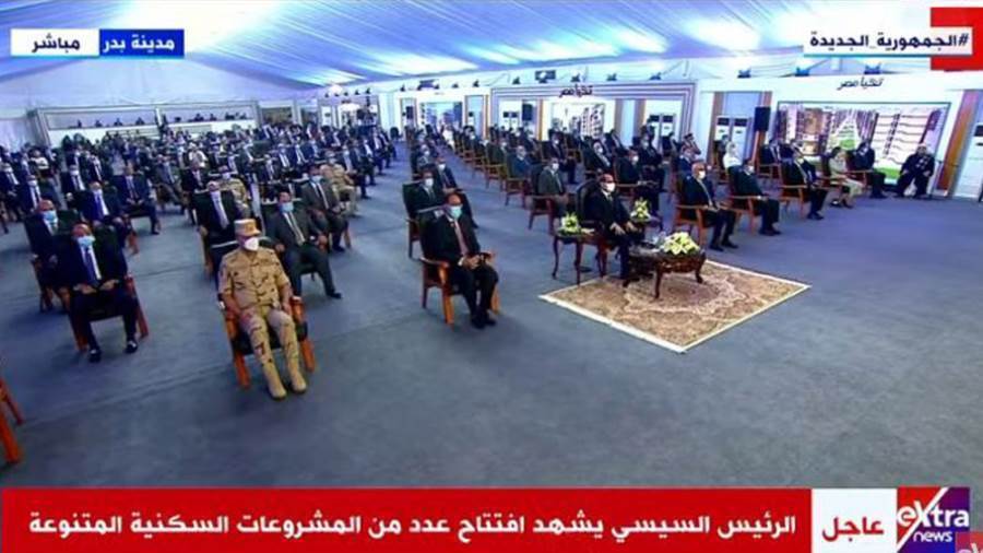 افتتاح الرئيس لعدد من المشروعات السكنية
