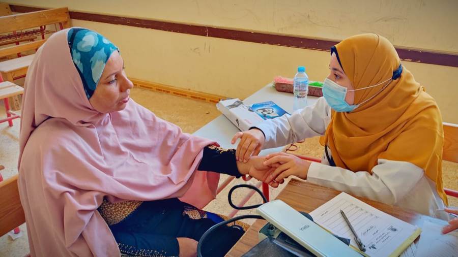 قافلة جامعة المنيا بالوفاء