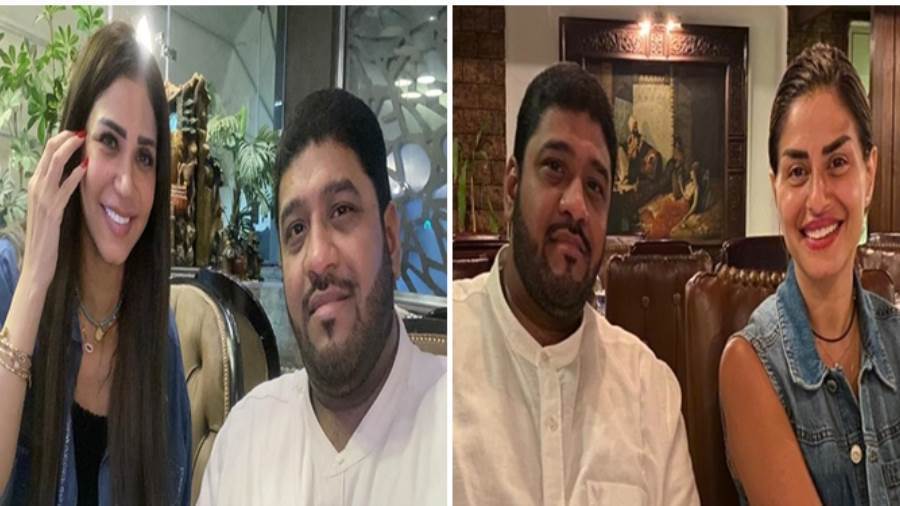معز عبد الصمد مع منة فضالي خلال التحضير للمسلسل
