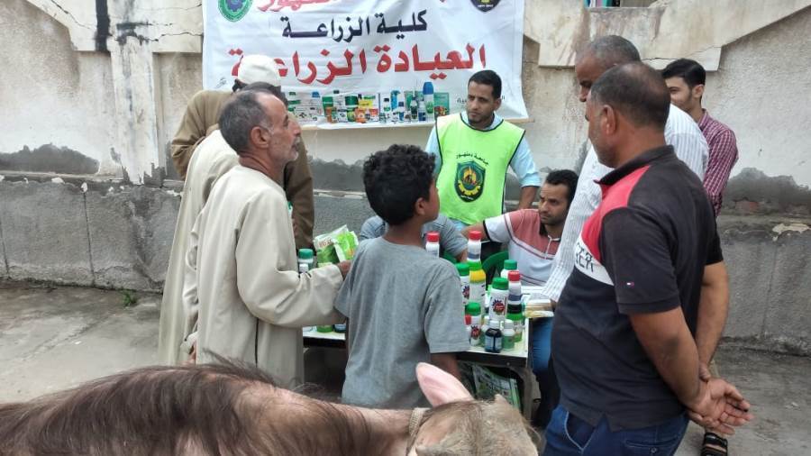 قوافل جامعة دمنهور بقرى حياة كريمة