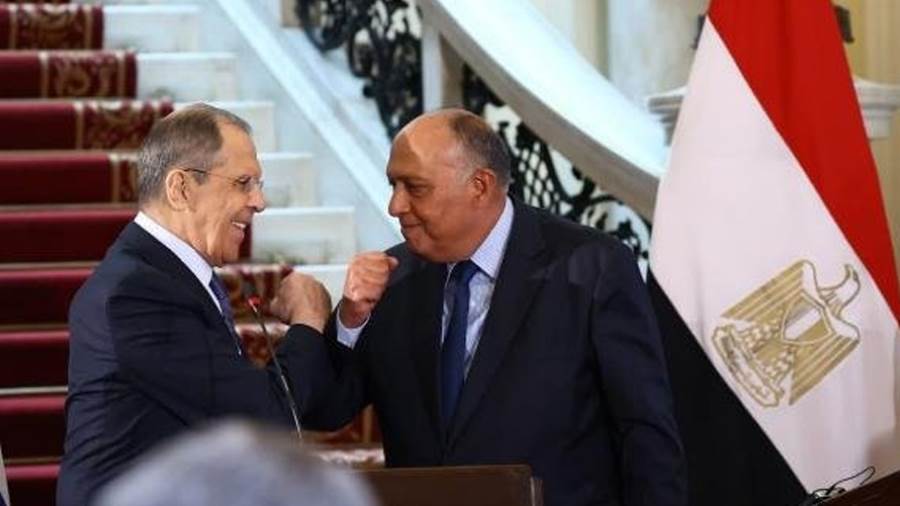 وزير الخارجية ونظيره الروسي