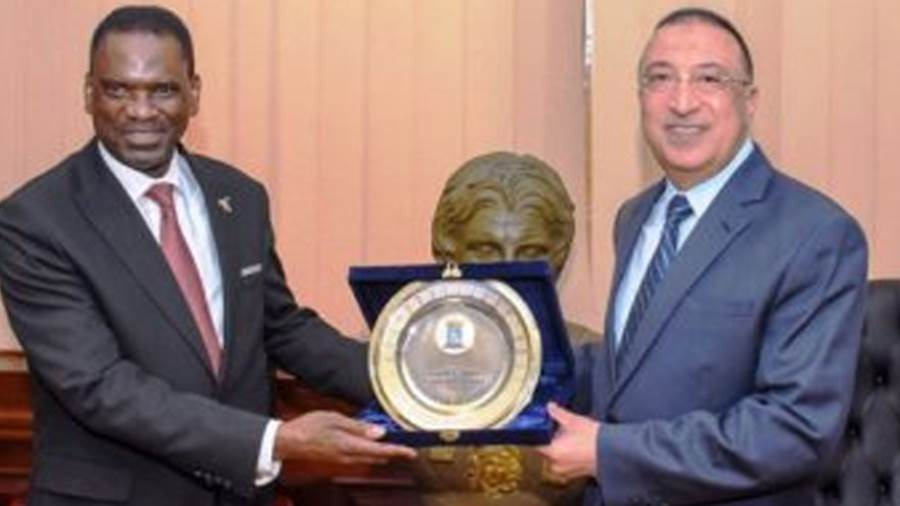 محافظ الإسكندرية و سفير نامبيا