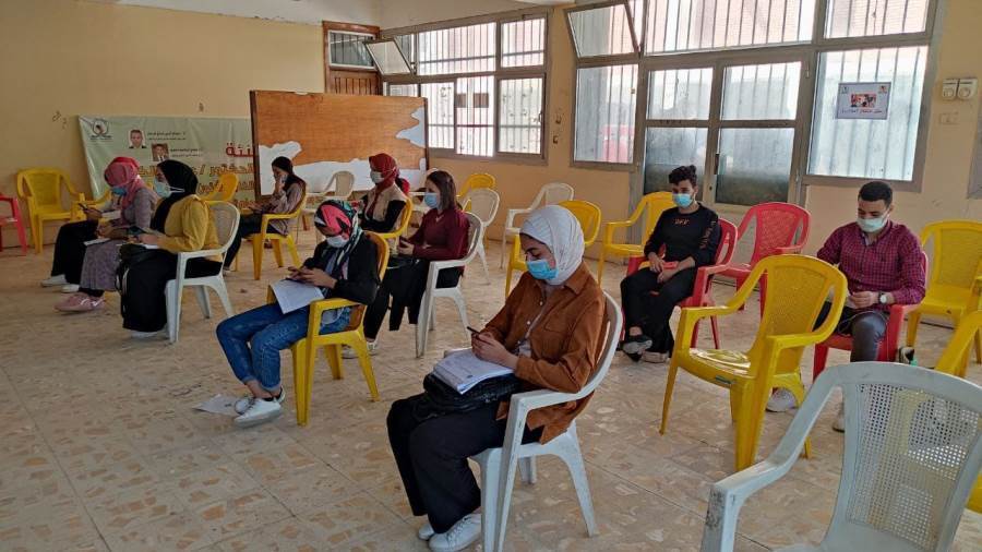 تطعيم طلاب جامعة المنيا