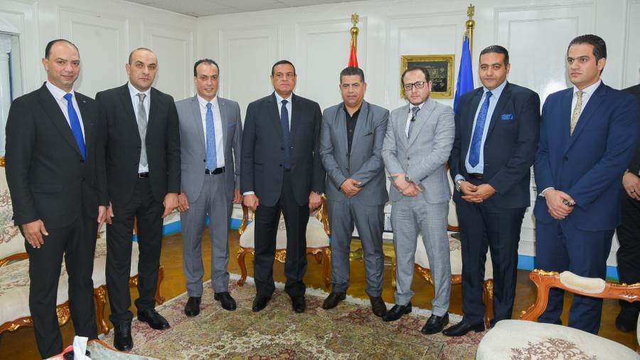 محافظ البحيرة يستقبل مجلس إدارة نادي العاب دمنهور الجديد