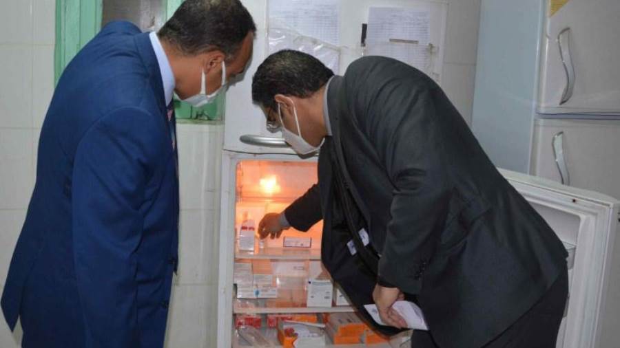 التأكد من وجود التطعيمات بالمنيا
