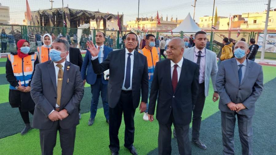 محافظ البحيرة يتفقد مشروعات مبادرة حياة كريمة بزاوية صقر بأبو المطامير