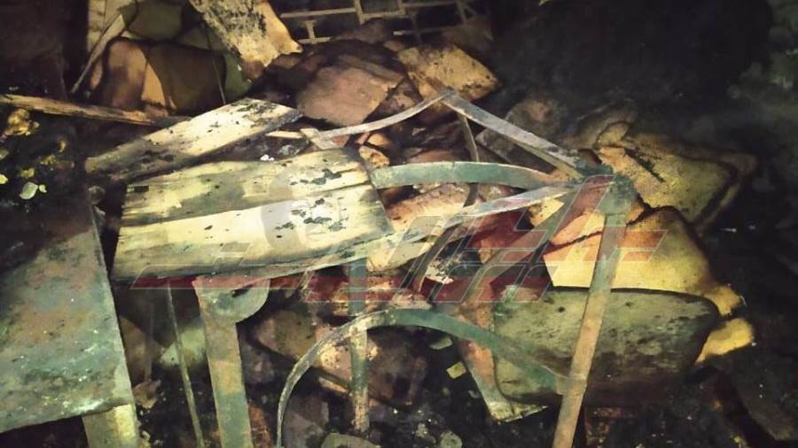 حريق بورشة أثاث