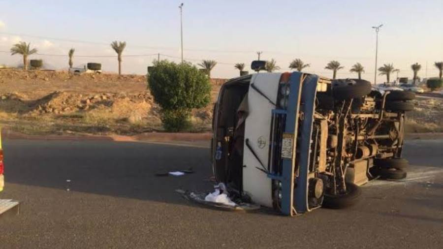 انقلاب سيارة صورة أرشيفية