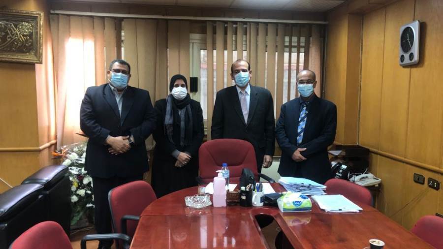وفد العلوم الصحية مع رئيس قطاع الطب الوقائي