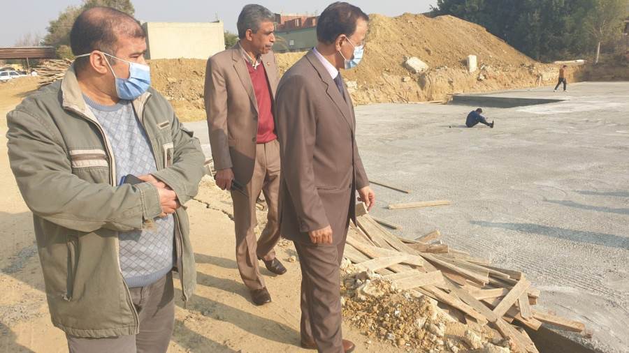 تفقد انشاء مستشفى شبين الجديدة