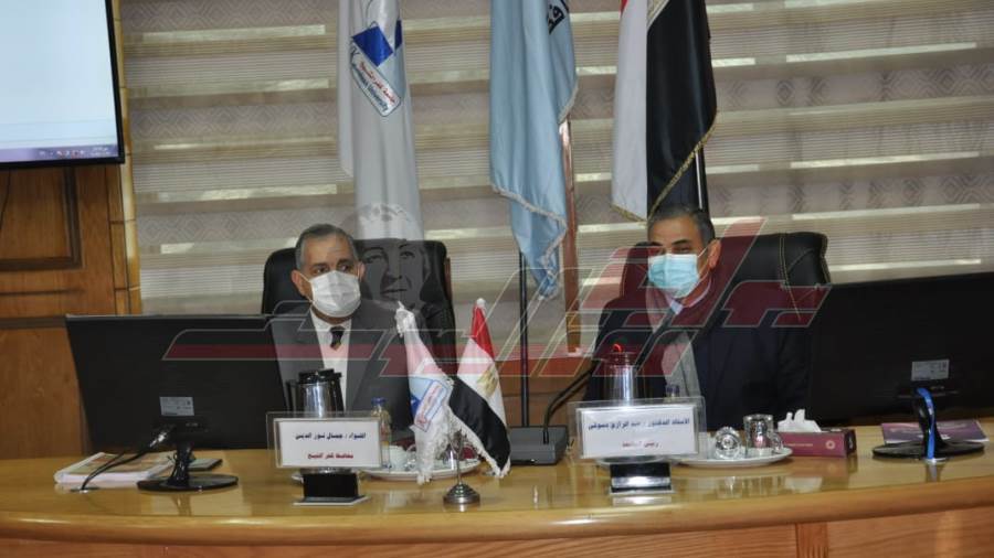 محافظ كفرالشيخ ورئيس الجامعة