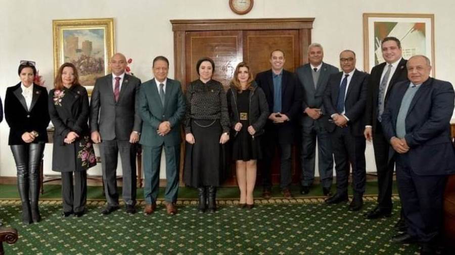 وفد تنسيقية الشباب بالمجلس الاعلى لتنظيم الإعلام