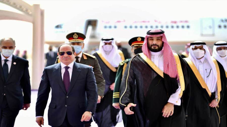 محمد بن سلمان بن عبد العزيز يستقبل الرئيس السيسي