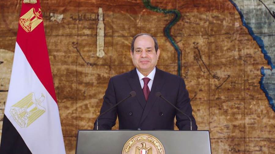 الرئيس السيسي يوجه كلمة بمناسبة الاحتفال