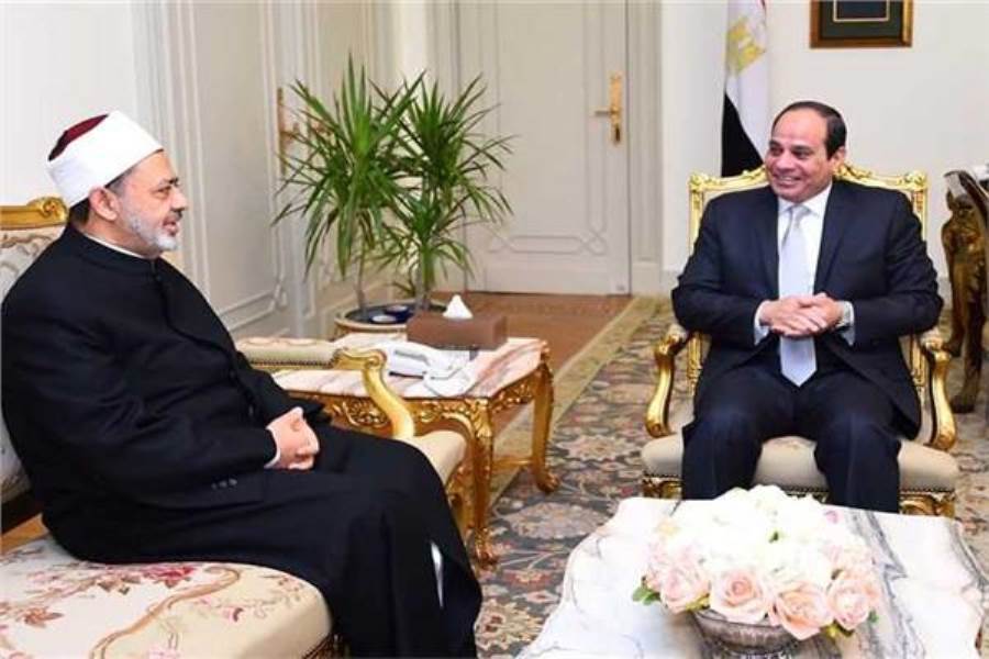 الرئيس السيسي والإمام الأكبر