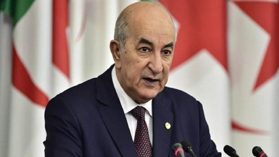 الرئيس الجزائري عبد المجيد تبون