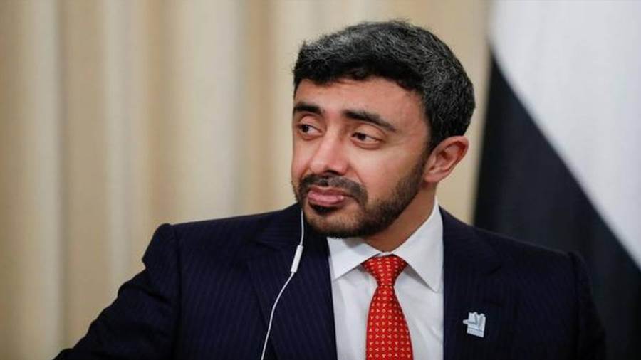 عبد الله بن زايد آل نهيان وزير الخارجية الإماراتي