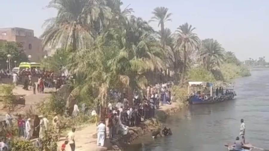 تعطل المعدية النهرية ببنيقره بأسيوط وغرق 3 أشخاص