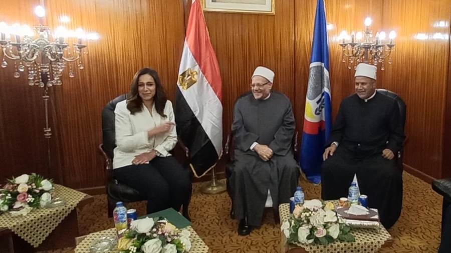 نائب محافظ البحيرة تستقبل مفتي الديار المصرية ونائب رئيس جامعة الأزهر