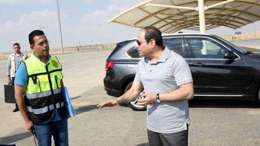 الرئيس السيسي خلال الجولة