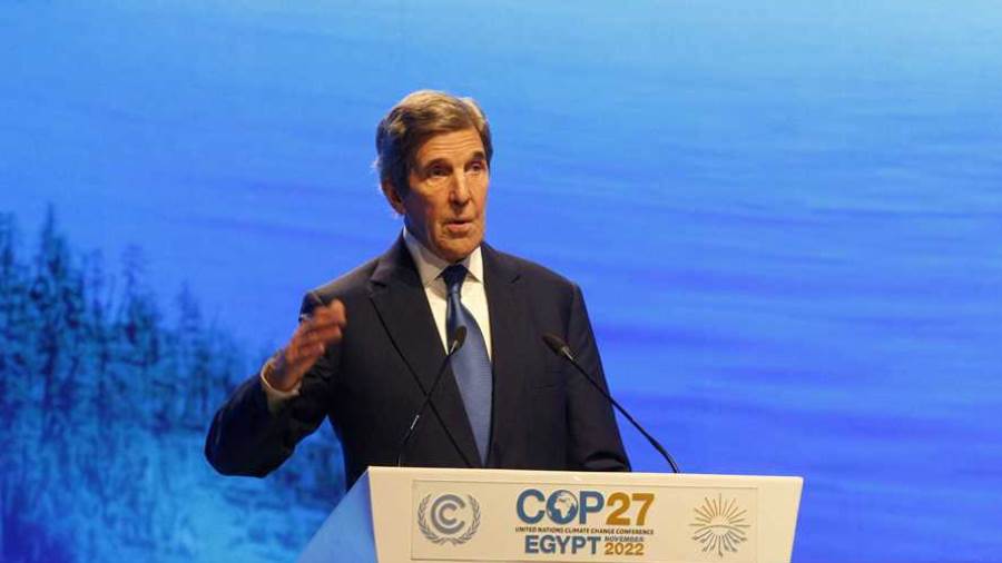 كلمة جون كيري على هامش قمة المناخ cop27