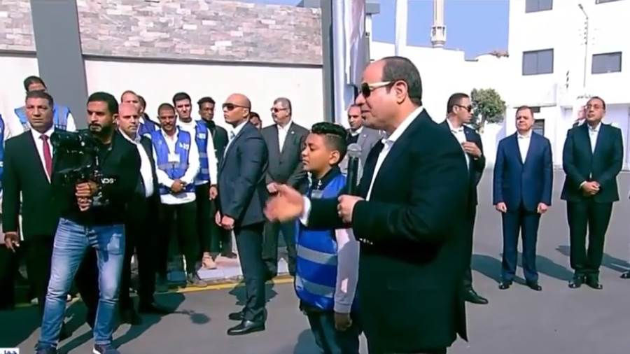 الرئيس السيسي خلال زيارته لمحافظة سوهاج