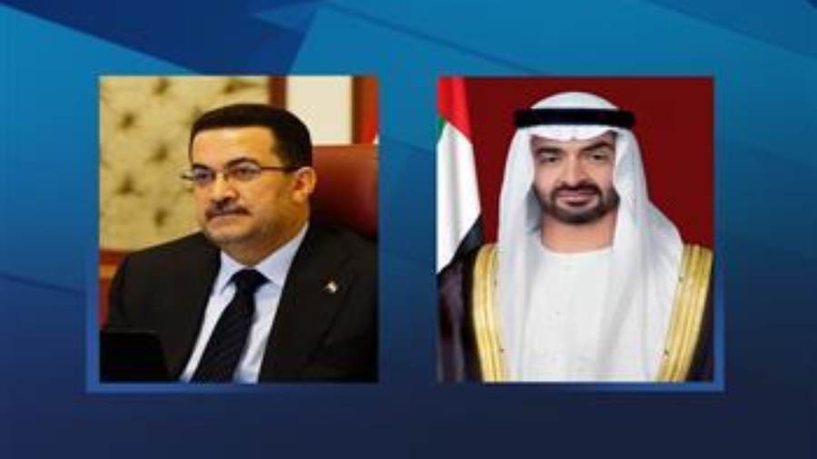 رئيس الإمارات ورئيس الوزراء العراقي
