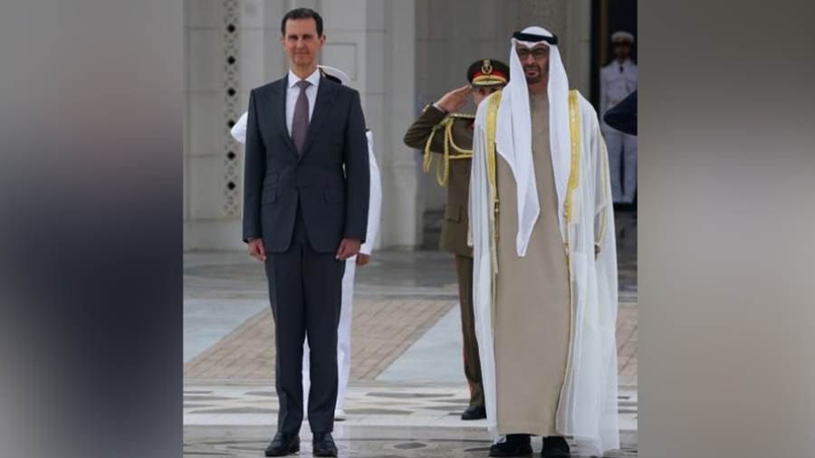 الرئيس السوري يصل إلى الإمارات