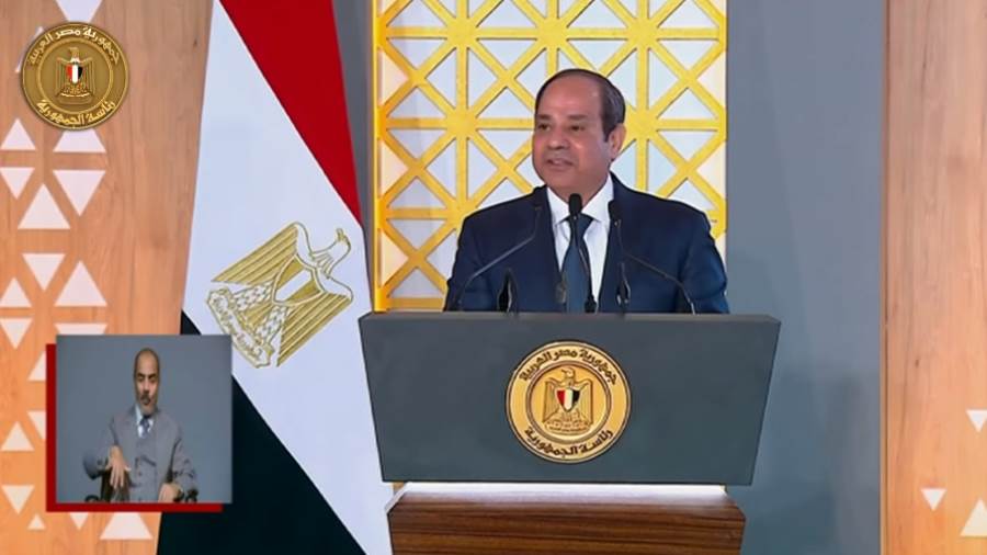 كلمة الرئيس السيسي في احتفال عيد العمال