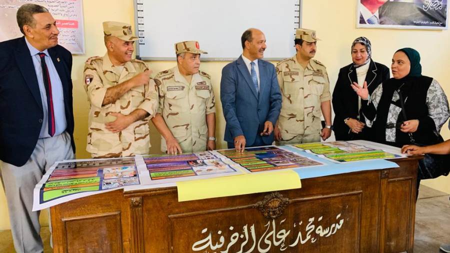وكيل وزارة التربية والتعليم بالإسكندرية يزور مدار التأسيس العسكري