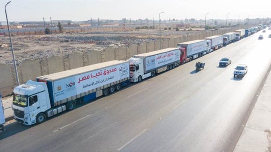 تحيا مصر يطلق 101 شاحنة