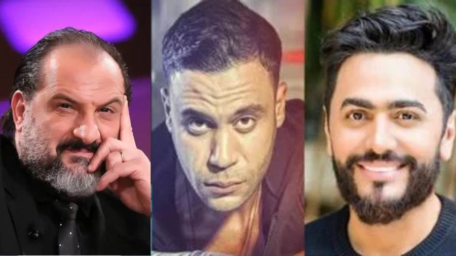 تامر حسني ومحمد إماموخالد الصاوي