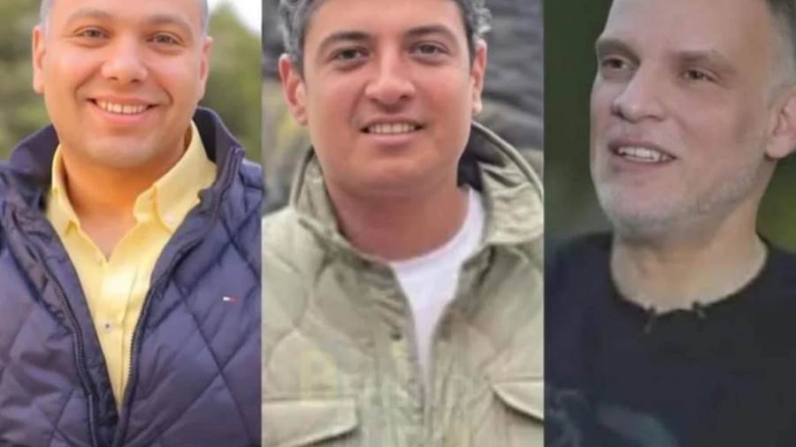 المنتجين الثلاثة ضحايا حادث طريق الضبعة
