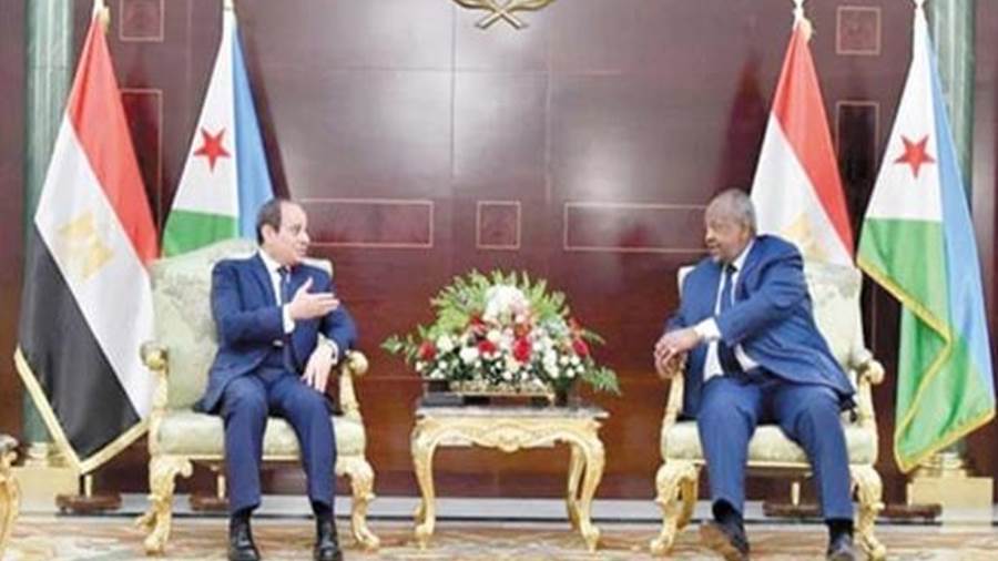 الرئيس السيسي ونظيره الجيبوتي