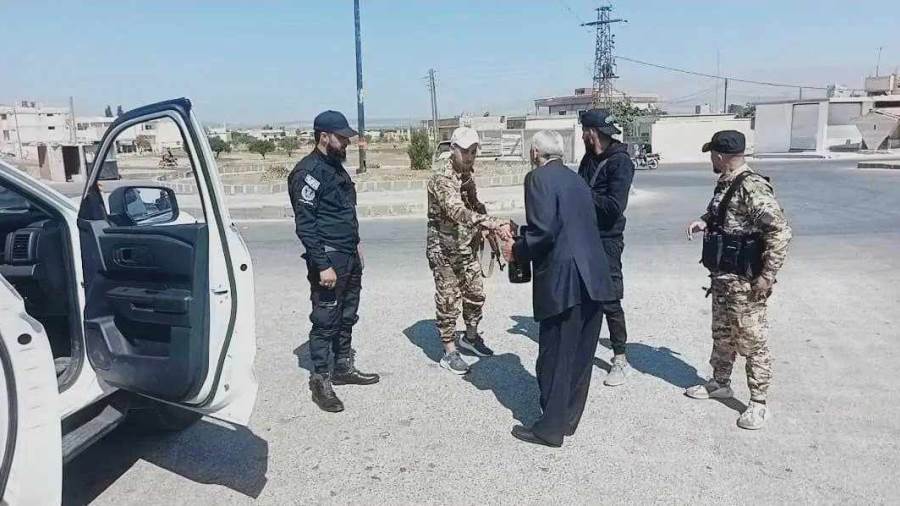 انتشار الشرطة السورية جنوب دمشق