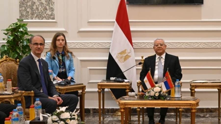 رئيس مجلس النواب يستقبل رئيس وزراء جمهورية صربيا