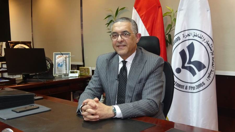 حسام هيبة الرئيس التنفيذي للهيئة العامة للاستثمار والمناطق الحرة