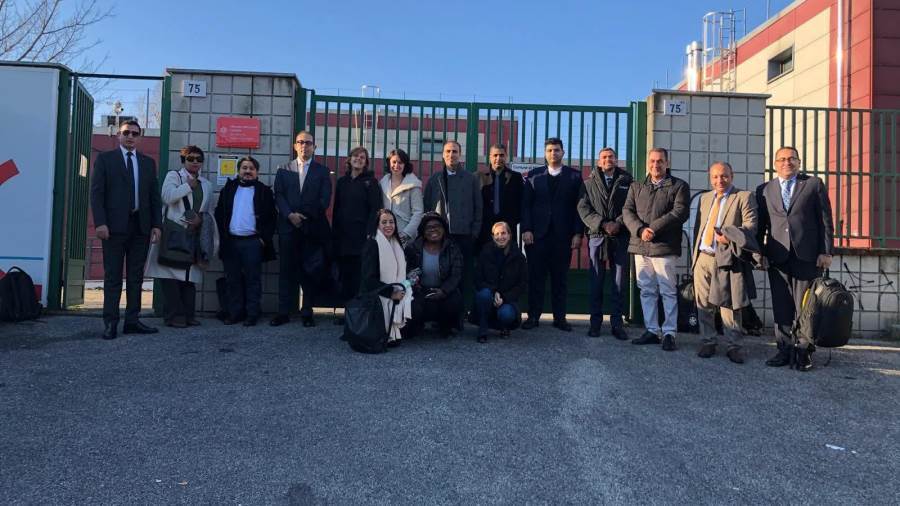 الوفد المصري في ميلان