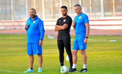 كارتيرون يضع خطة العمل في الزمالك مع معاونيه