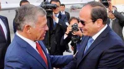 ملك الأردن يهنئ الرئيس السيسي في اتصال هاتفي بعيد الفطر المبارك