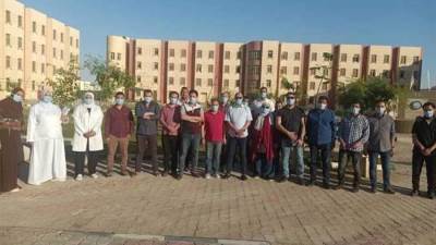 تعافى 105 حالات من كورونا بعزل جامعية بنى سويف
