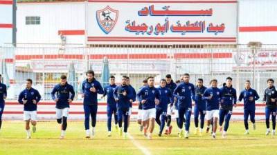 تفاصيل مران الزمالك الصباحي في برج العرب