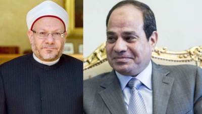 مفتي الجمهورية يهنئ الرئيس والشعب بمناسبة ذكرى ثورة 23 يوليو