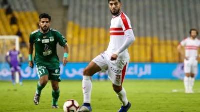 قذيفة فرجاني ساسي تنهي الشوط الأول للزمالك أمام زعيم الثغر