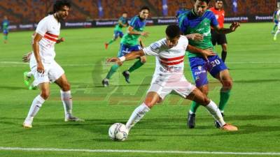 انتهاء الشوط الأول بالتعادل السلبي بين الزمالك و مصر المقاصة