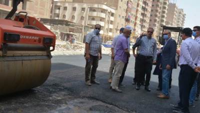 محافظ القليوبية يتابع أعمال تطوير شوارع حي غرب شبرا الخيمة